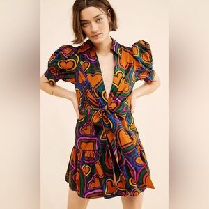 FARM Rio Vibrant Heart Mini Dress